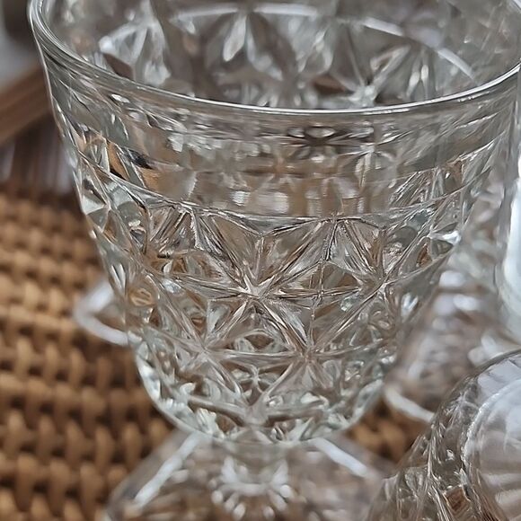 Vtg. Set Of 10 Discontinued Imperial Mt. Vernon Water Goblets Square Base - Picture 12 of 12